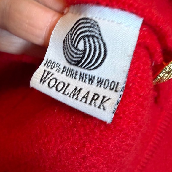 Vintage‎ Pendleton Boiled Red Wool Jacket Petite Small Embroidery Ornate Buttons - Picture 5 of 12